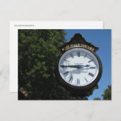 Clock Railroad sq. Santa Rosa, Ca. Briefkaart (Voorkant / Achterkant)