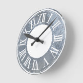 CLOCK  roman getallen betonnen textuur Ronde Klok (Hoek)