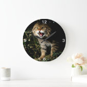Clock - Scottish wildcat Grote Klok (Huis)