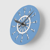 Clock - Ship Helm Ronde Klok (Hoek)
