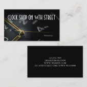 Clock Shop Watch Repair Time Visitekaartje (Voorkant / Achterkant)