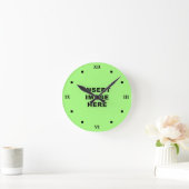 Clock Sjabloon Black Roman Numers Ronde Klok (Huis)
