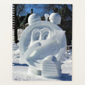 Clock Snow Sculpture, Quebec, Canada Planner (Voorkant)
