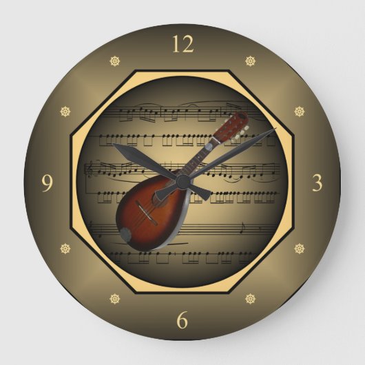 Clock-tagon ~ Mandolin~ Sheet Music ~ Tuscan ~ Grote Klok (Voorkant)