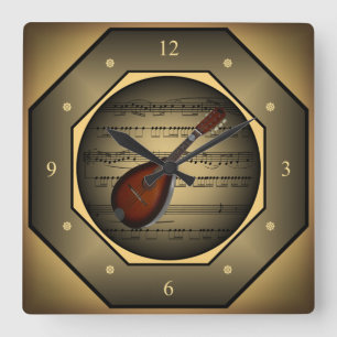 Clock-tagon ~ Mandolin~ Sheet Music ~ Tuscan ~ Vierkante Klok