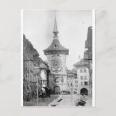Clock Tower, Berne, Zwitserland ca. 1890 Briefkaart (Voorkant)
