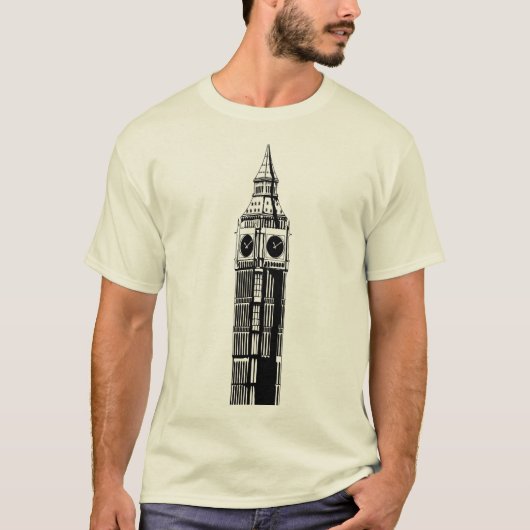 Clock tower in London, England T-shirt (Voorkant)
