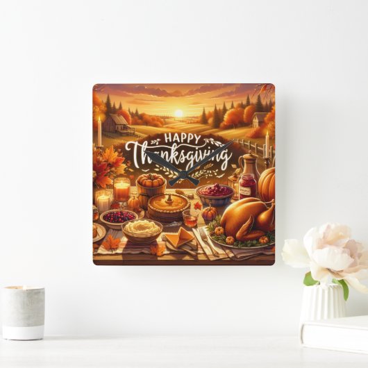 Clock Vierkante Klok (Huis)