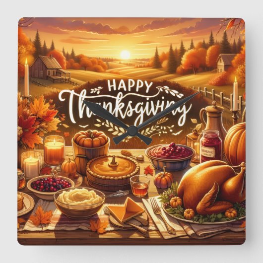 Clock Vierkante Klok (Voorkant)