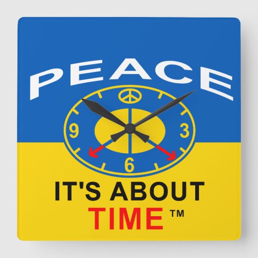 Clock Vierkante Klok (Voorkant)