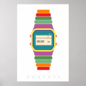 Clock Watch | Retro Pop Art Poster 70 en 80 | Cita (Voorkant)