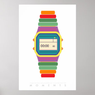 Clock Watch   Retro Pop Art Poster 70 en 80   Cita