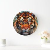 Clock with Tiger Design Grote Klok (Huis)