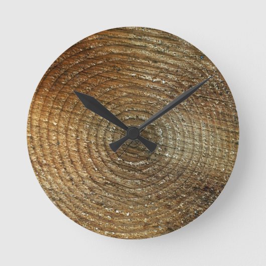CLOCK-WOOD RONDE KLOK (Voorkant)