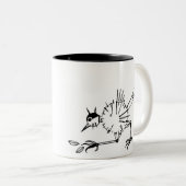 ClockBird Tweekleurige Koffiemok (Voorkant rechts)