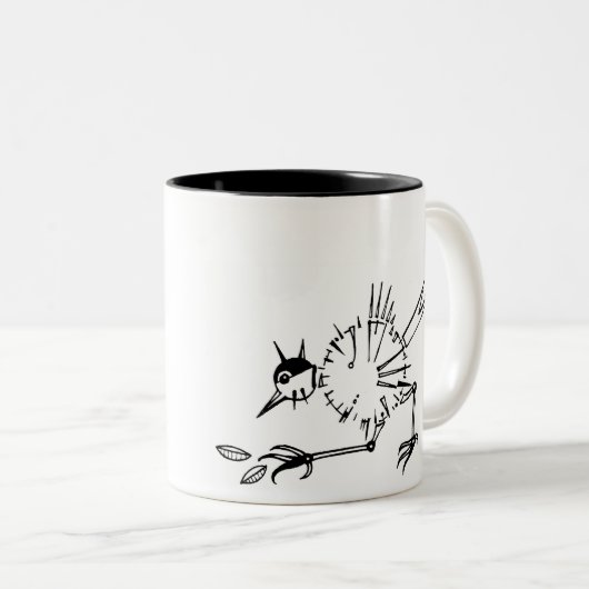 ClockBird Tweekleurige Koffiemok (Voorkant rechts)