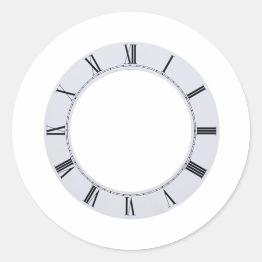 ClockFace060709 Ronde Sticker (Voorkant)