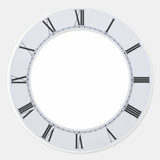 ClockFace060709 Ronde Sticker (Voorkant)