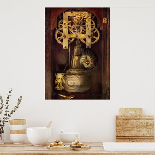 Clockmaker - Het mechanisme Poster (Keuken)