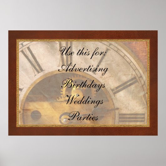 Clockmaker - Hoe laat is het? Poster (Voorkant)