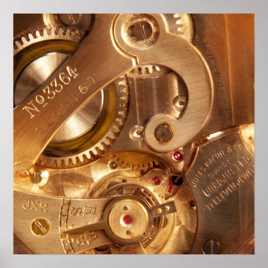 Clockmaker - niet-aangepast Zwitsers Poster (Voorkant)