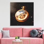 Clockmaker - Ruimtetijd Canvas Afdruk (Insitu (Woonkamer))