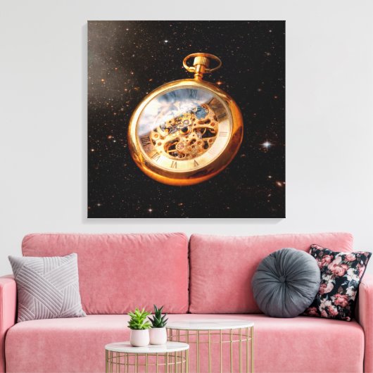Clockmaker - Ruimtetijd Canvas Afdruk (Insitu (Woonkamer))