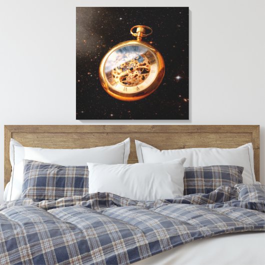 Clockmaker - Ruimtetijd Canvas Afdruk (Insitu (Slaapkamer))