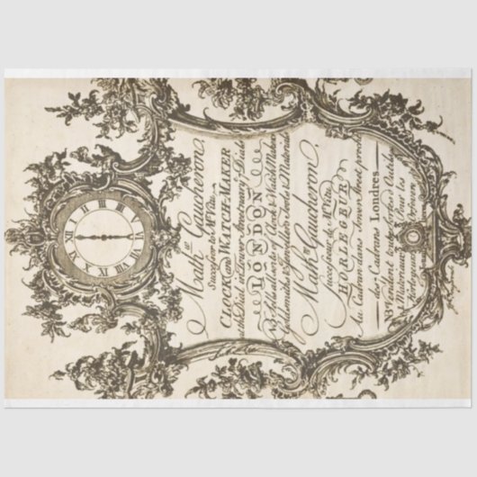 Clockmakers Meubelpapier voor meubels Tissuepapier (Voorkant)