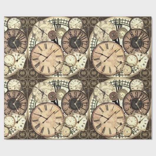 Clocks Cadeaupapier (Vlak)