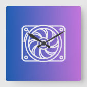 Clocks Cooler Vierkante Klok (Voorkant)