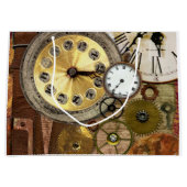 Clocks oude Steampunk Art Large Cadeautasje (Voorkant)