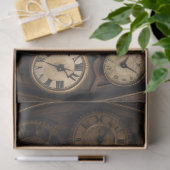 Clocks & pocket Watches Steampunk Tissue paper Tissuepapier (Geschenk)
