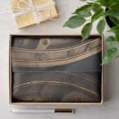 Clocks & pocket watt Steampunk 2 Tissue paper Tissuepapier (Geschenk)