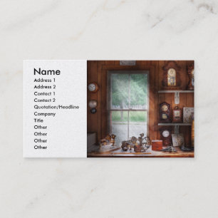 Clocksmith - in de Reparatiewerkplaats van de Klok Visitekaartje