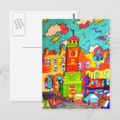 Clocktower Fun Briefkaart (Voorkant / Achterkant)