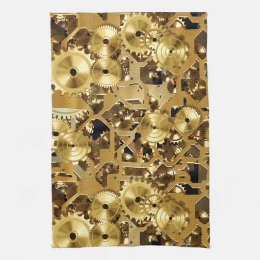 Clockwork 1 keukenhanddoek (Verticaal)