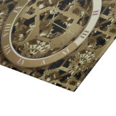 Clockwork 6 decoratieve glazen snijplank (Hoek)