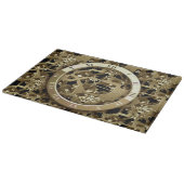 Clockwork 6 decoratieve glazen snijplank (Hoek)