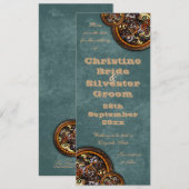 Clockwork and Leather, 4x9.25 save the date (Voorkant / Achterkant)
