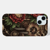 Clockwork bloemmotief Case-Mate iPhone case (Achterkant (horizontaal))