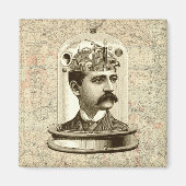 Clockwork Brain STEAMPUNK  Magneet (Voorkant)