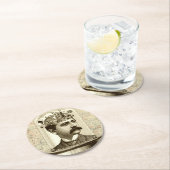 Clockwork Brain STEAMPUNK  Ronde Kartonnen Onderzetter (Insitu)