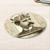 Clockwork Brain STEAMPUNK  Ronde Kartonnen Onderzetter (Gebogen)