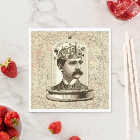 Clockwork Brain STEAMPUNK  Servetten (Insitu)