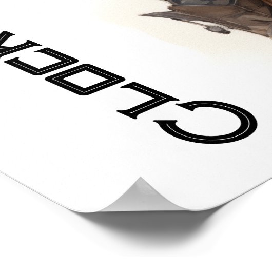 Clockwork Charm Steampunk  Jonge Vrouw Poster (Hoek)