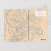 Clockwork Collage Briefkaart (Achterkant)