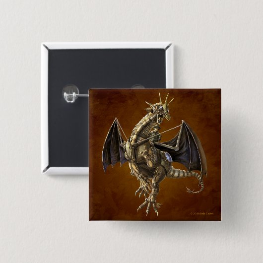 Clockwork Dragon Button (Voorkant /achterkant)