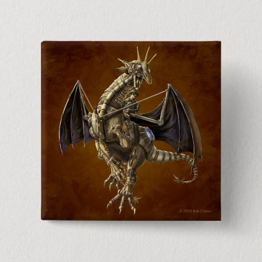 Clockwork Dragon Button (Voorkant)