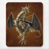 Clockwork Dragon Mousepad Muismat (Voorkant)